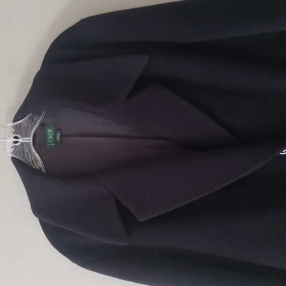 Elegant Black Pea Coat for Women - Picture 2 of 16